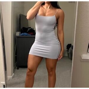 Wilfred Free Lavender Bodycon Mini Dress Spaghetti Strap Stretch Size S